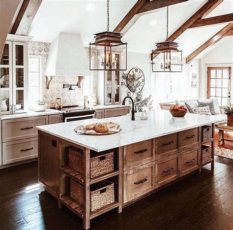 Farmhouse style antique kitchen. | Country kitchen designs, Rustic farmhouse kitchen, Modern ...