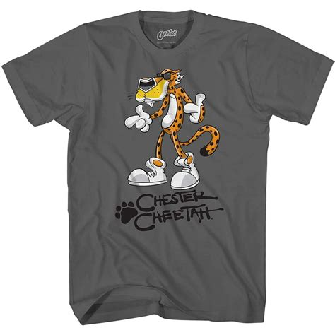 Cheetos - Cheetos Mens Chester Cheetah Shirt - Flamin Hot Chester Cheetah Graphic T-Shirt ...