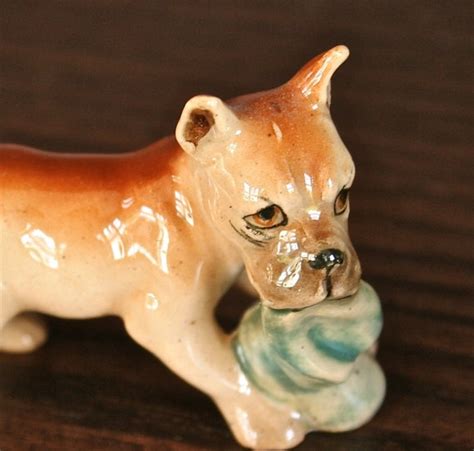 Vintage Dog Figurine 1950s Ceramic Miniature by Vintage4Vintage