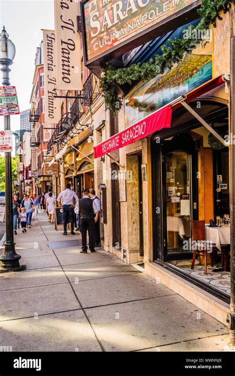 Hanover Street Boston, Massachusetts, USA Stock Photo - Alamy