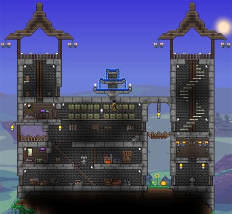 My Mini Pre-Hardmode Castle : r/Terraria