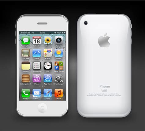 White iPhone 3GS by GlasKoenig201 on DeviantArt