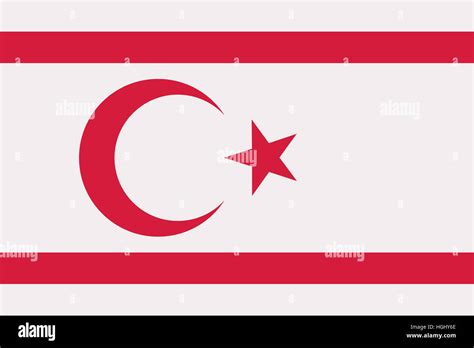 Northern Cyprus flag Stock Photo - Alamy