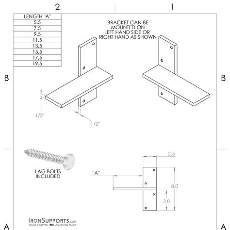 Floating Countertop Wall Bracket | Create a Floating Desk or Bar - IronSupports