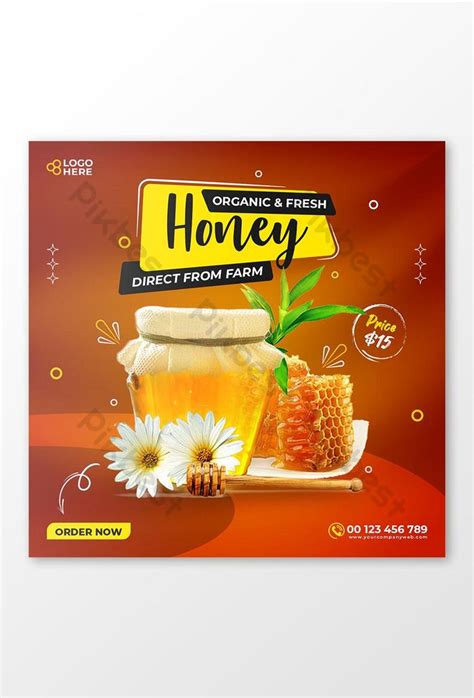 Honey Sale Social Media Post Template | PSD Free Download - Pikbest