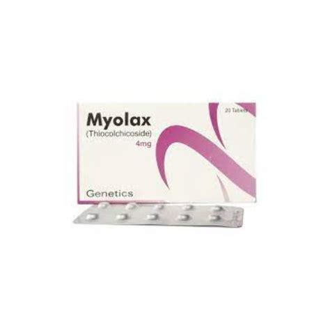 Myolax 4mg Tablets | Thiocolchicoside - Fareed Pharmacy