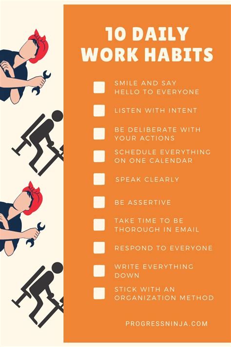 10 daily habits that will help you get ahead at work | Work habits, Daily habits, Habits