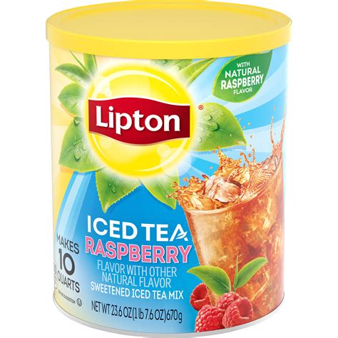 Lipton Iced Tea Mix, Wild Raspberry, 28.3 oz (1 lb 12.3 oz) 802 g