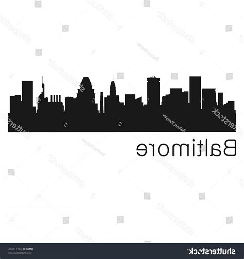 Baltimore Skyline Vector at GetDrawings | Free download