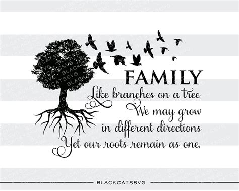 Family tree - SVG file Cutting File Clipart in Svg, Eps, Dxf, Png for – BlackCatsSVG