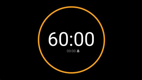 60 Minute Countdown Timer with Alarm / iPhone Timer Style - YouTube