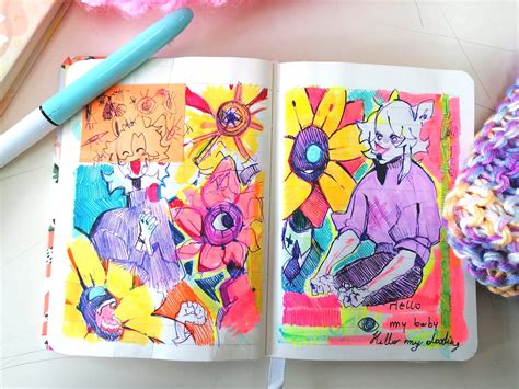 NIJI🌈 on Twitter: "More pages from my sketchbook #art #oc #sketchbook #aesthetic https://t.co ...