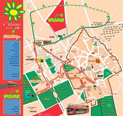 Maps of Marrakech | To Download or Print - Bus Map, Souks, Train, City