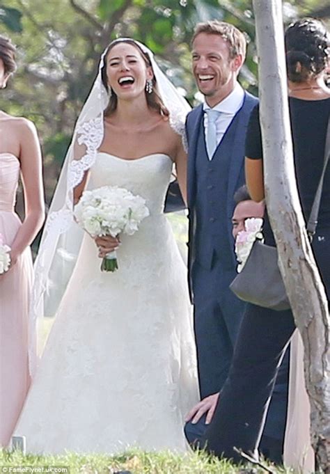 Jenson Button weds Jessica Michibata in Hawaiian ceremony | Daily Mail Online