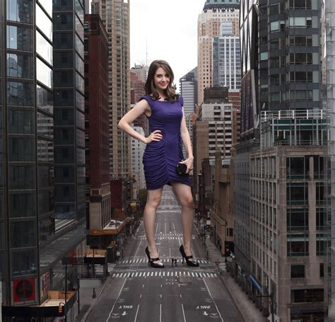 Giantess Alison Brie by docop on deviantART | City aesthetic, Women, Giant people