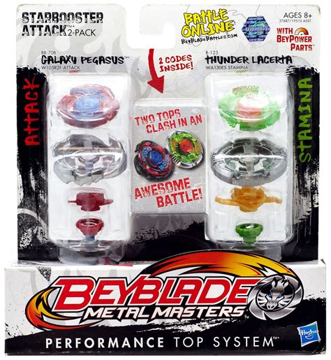 Beyblade Metal Masters Starbooster Attack 2-Pack BB70B Hasbro Toys - ToyWiz