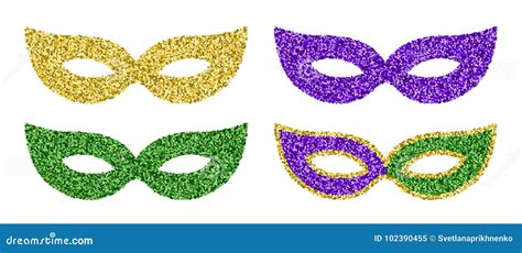 Mardi Gras masks stock vector. Illustration of mystery - 102390455