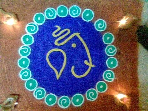 Ganesh Rangoli Designs for Diwali 2017 - Best Ganesha Rangoli Designs ...