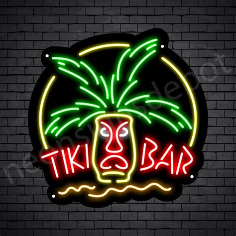 Tiki Bar Hut Neon Bar Sign - Neon Signs Depot