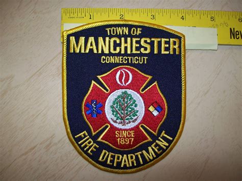 Town of Manchester CT Fire Dept Uniform Patch | Etsy