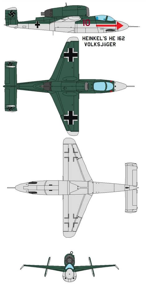 Heinkel's He 162 Volksjager by bagera3005 on DeviantArt | Heinkel he 162, Luftwaffe planes ...