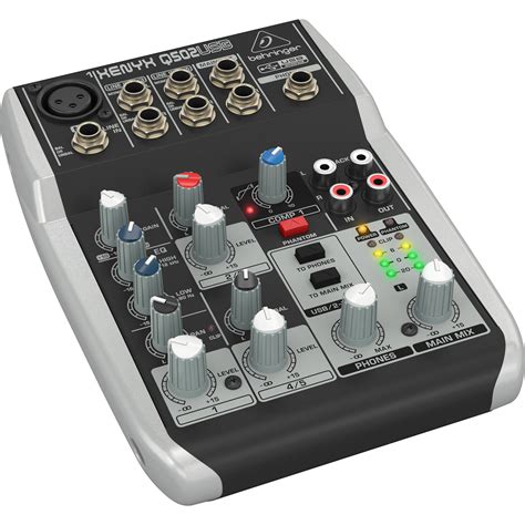 Behringer XENYX Q502USB 5-Channel USB Mixer Q502USB B&H Photo