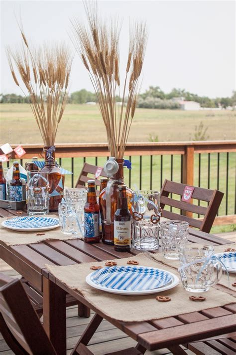 Oktoberfest Party Tablescape! Let's open the Marzen! #oktoberfestparty #oktoberfestbash | Party ...