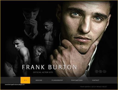 Actor Website Templates Free Download Of Actor Website Templates & themes Free & Premium ...