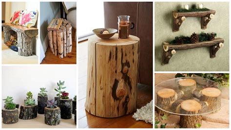 18 Fascinating DIY Wood Log Decorations That You Can Make For Free