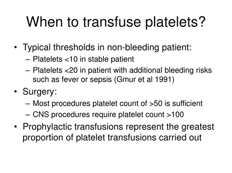 PPT - Strategies for Transfusion of Platelets to Patients with Thrombocytopenia (SToP ...