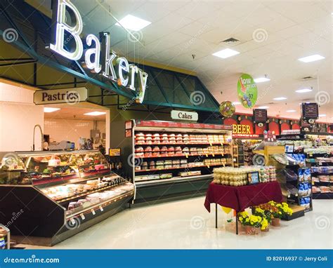 Bakery Department in a Grocery Store. Editorial Photography - Image of ...