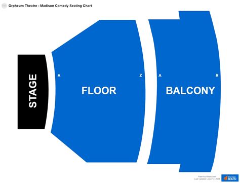 Orpheum Theatre - Madison Seating Chart - RateYourSeats.com