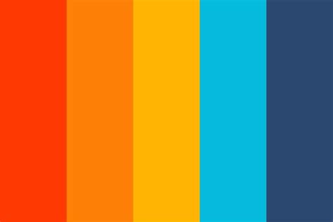 Complementary Orange To Blue Color Palette | Blue colour palette, Color palette yellow, Red ...
