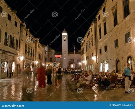 Dubrovnik by Night (Stradun) 1 Editorial Stock Photo - Image of holiday, coast: 29064653