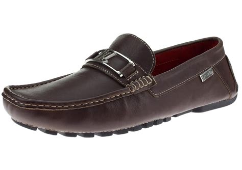 Luciano Natazzi - LN LUCIANO NATAZZI Mens Air Grant Bit Leather Shoes Slip-On Driving Moccasin ...