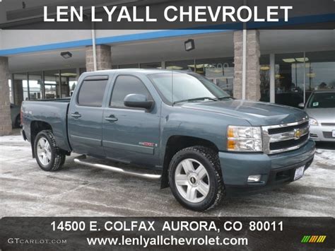 2007 Blue Granite Metallic Chevrolet Silverado 1500 LTZ Crew Cab 4x4 #58555323 | GTCarLot.com ...