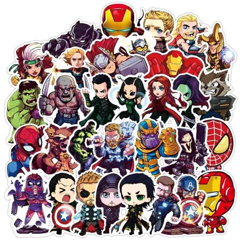 Marvel Superhero Stickers 100 Pcs | Superhero stickers, Marvel superheroes, Marvel