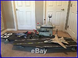 Vintage 1985 USS Flagg GI Joe Aircraft Carrier almost complete with instructions | Air Craft Carrier