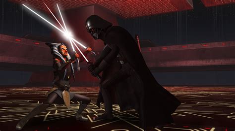 Darth Vader Vs Ahsoka Wallpaper Home wallpapers movie tv