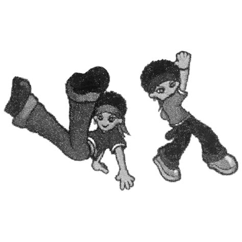 Clipart - Hip Hop Kids Gray Request