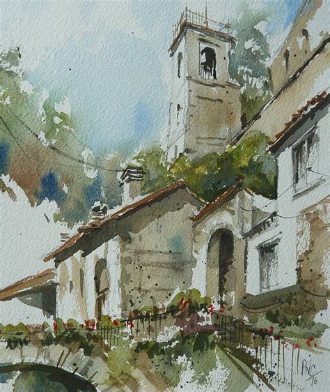 Art by Paul Clark | Watercolor landscape paintings, Watercolor house ...