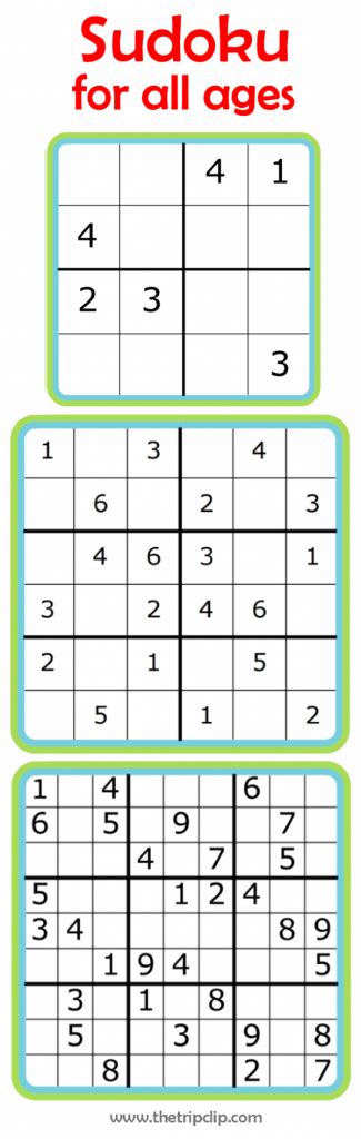 Easy Sudoku For Kids - 4X4, 6X6, 9X9 | Printable Sudoku 4 By 4 - Printable Sudoku Free