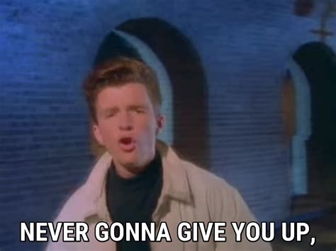 Never Gonna Give You Up lyrics Rick Astley song in images