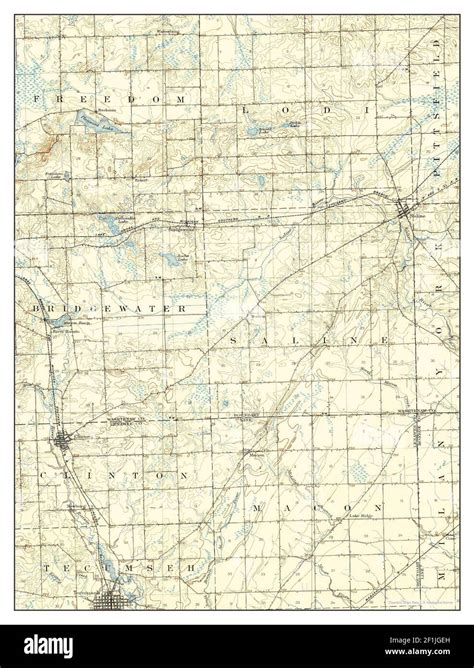 Saline michigan map hi-res stock photography and images - Alamy