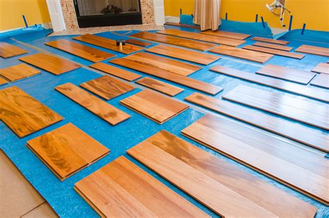 Engineered hardwood flooring planks laid out to be installed | My Affordable Flooring