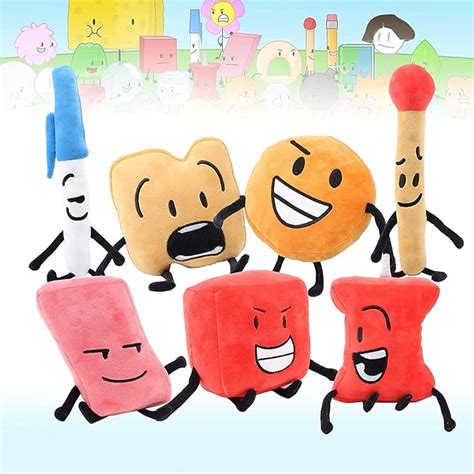 Buy VHNKhdv Bfdi Plushies, 2/3/7pcs Battle for Dream Island Plushies Set, 5.9''-9.8'' Bfdi ...