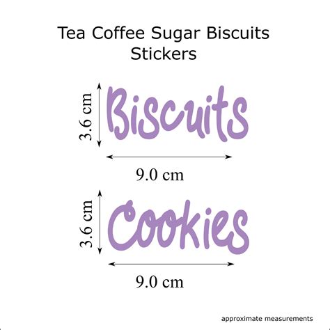 Tea, Coffee, Sugar Stickers Labels for Jars, Canisters or Containers ...