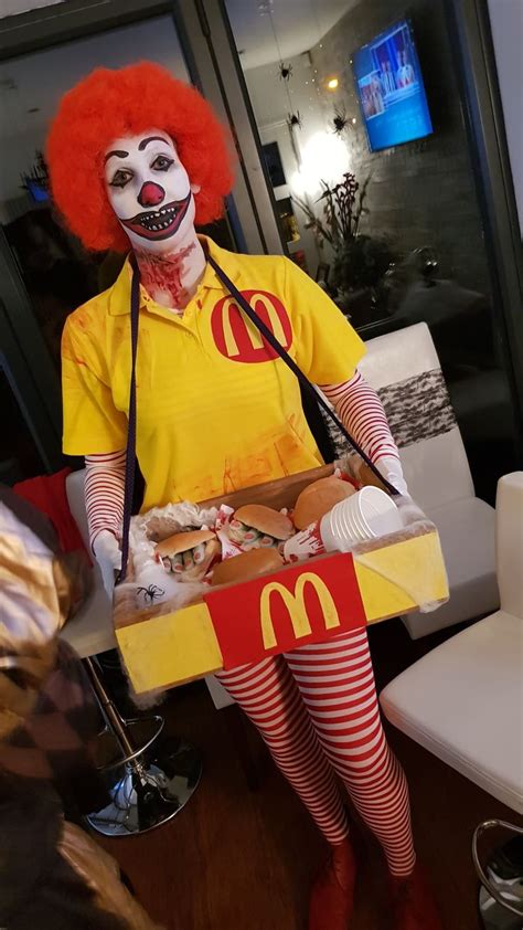 Halloween Ronald McDonald clown costume | Ronald mcdonald costume ...