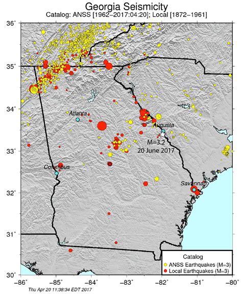 Widely felt earthquake shakes Augusta, Georgia - Temblor.net