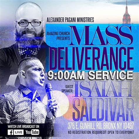 Mass Deliverance w/ Isaiah Saldivar (9:00am) | Amazing Church, Bronx, NY | July 25, 2021